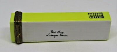 LIMOGES FRANCE BOX - PACK OF CHEWING GUM & REMOVABLE PIECE OF GUM