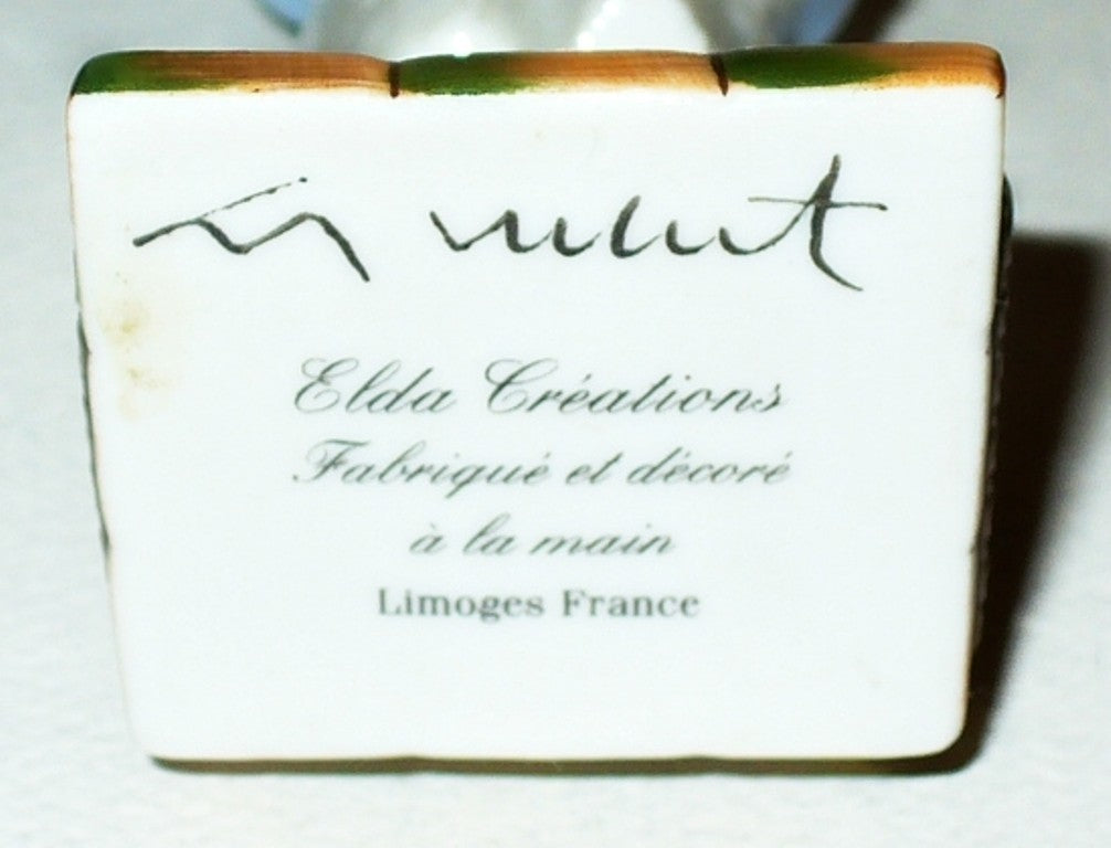 LIMOGES BOX -ELDA- FRENCH CHEF WITH A PLATTER OF FISH - GUY BUFFET STYLE