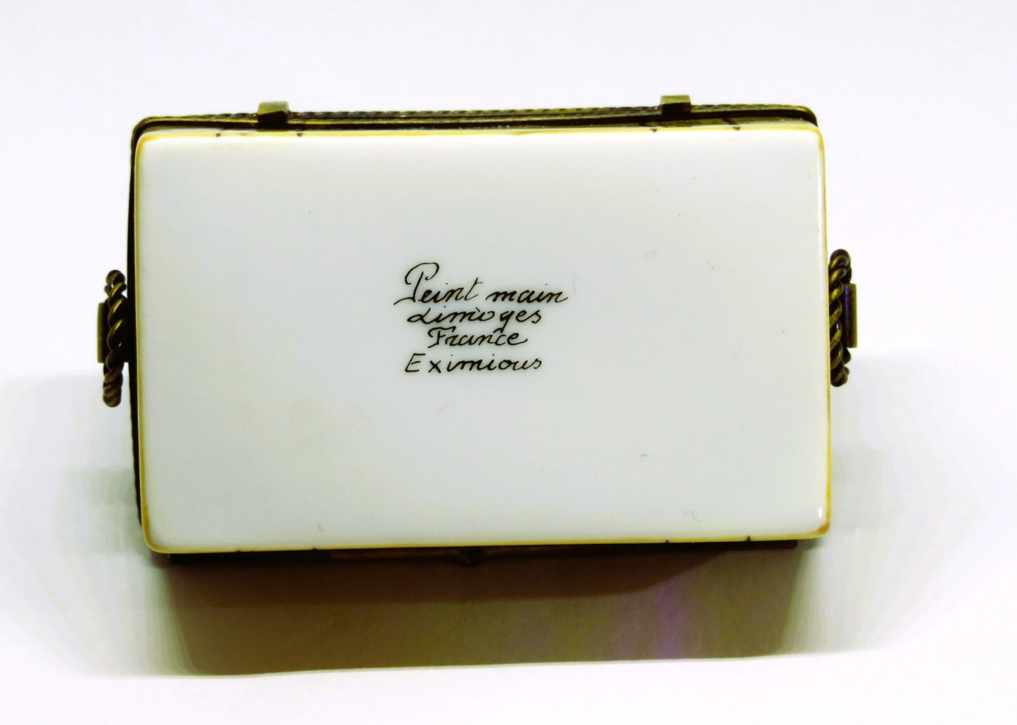 LIMOGES BOX - EXIMIOUS - AFRICAN SAFARI TRAVEL TRUNK - CAMERA & MAP & BINOCULARS