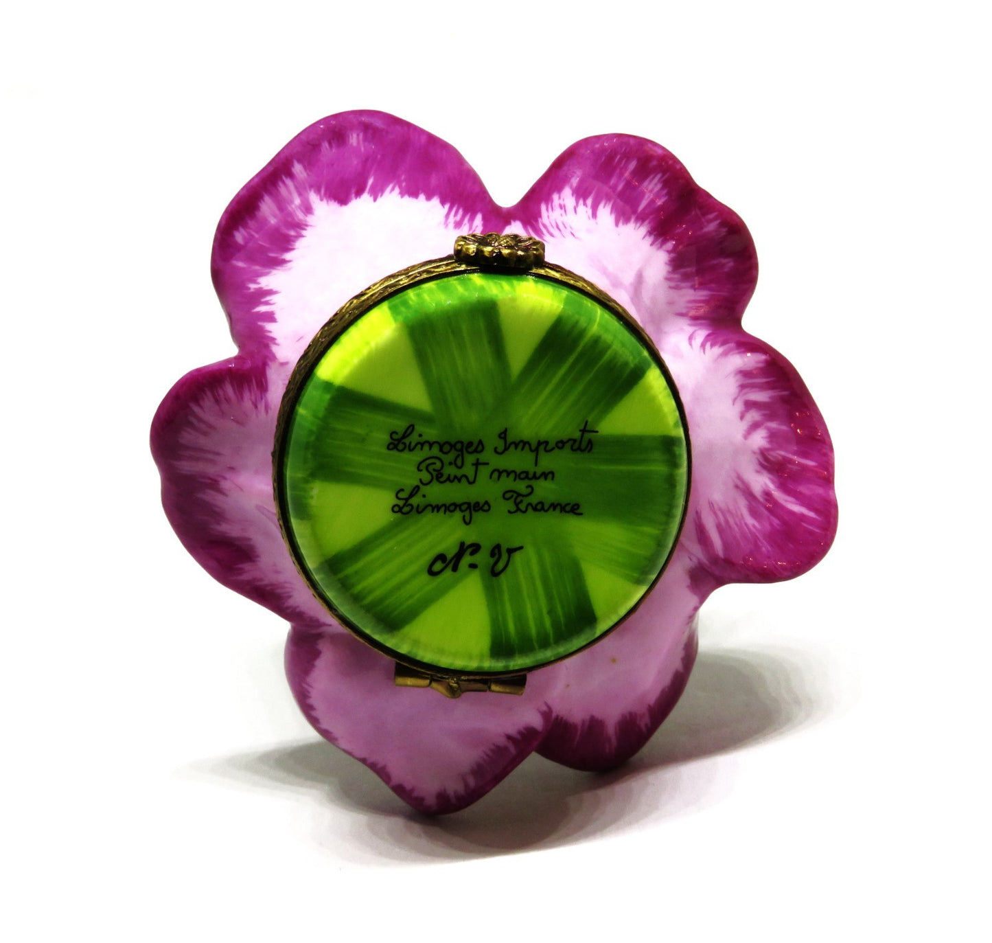 LIMOGES FRANCE BOX - LIMOGES IMPORTS - BABY FLOWER FAIRY & BUTTERFLY WINGS