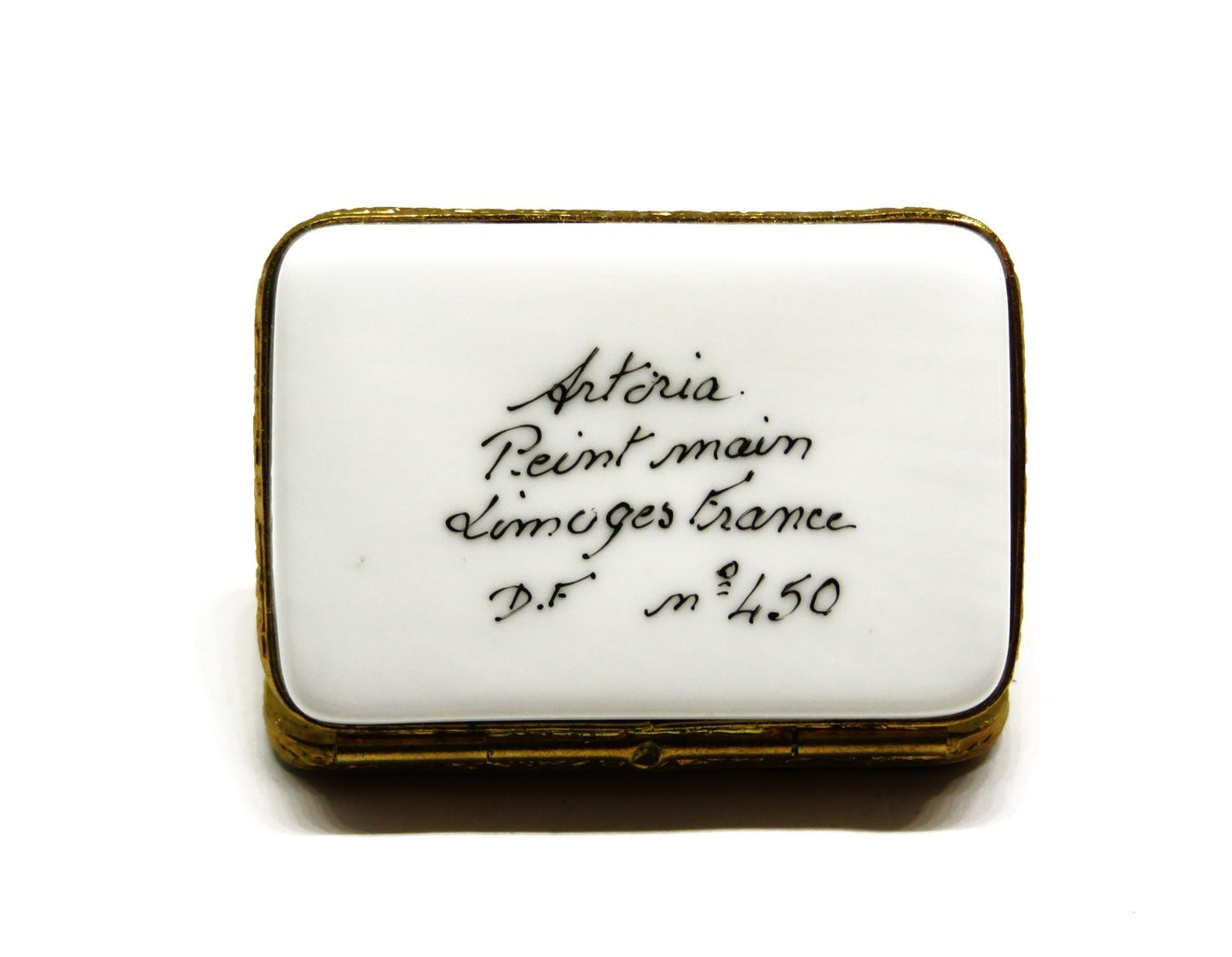 LIMOGES FRANCE BOX - ARTORIA - STAMPED ENVELOPE & LETTER TO SANTA CLAUS - LE 450
