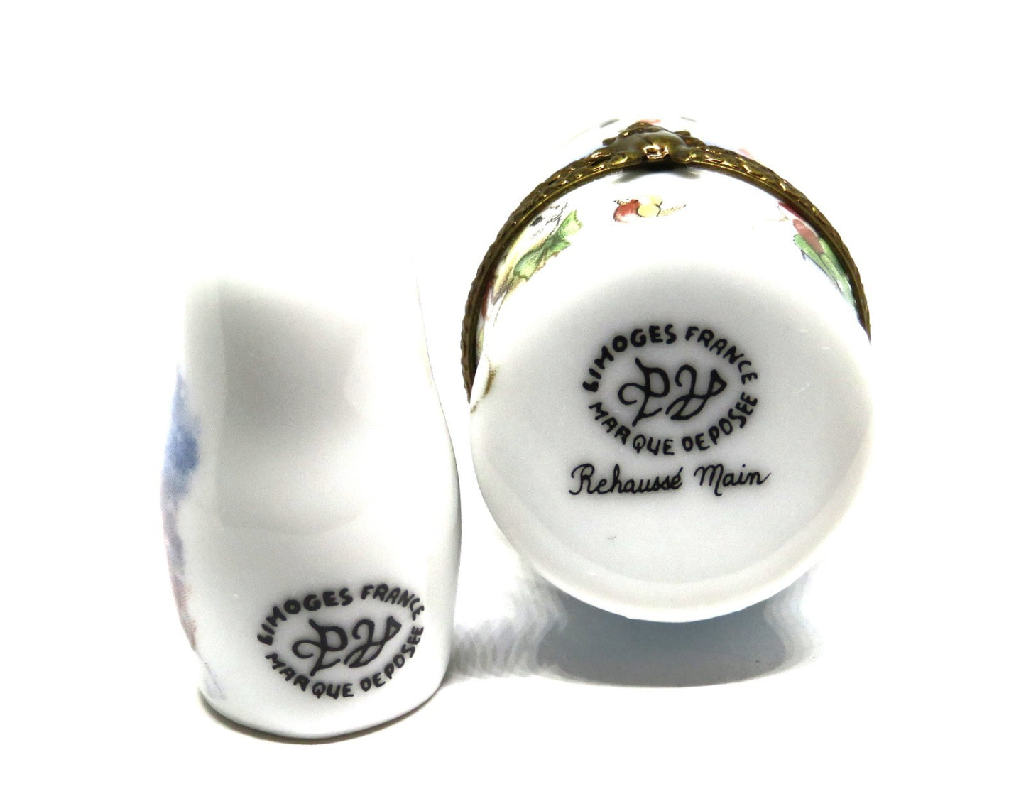 LIMOGES BOX - PARRY-VIEILLE - CHRISTMAS - NESTING SNOWMAN & LADY SET - 2 PIECES