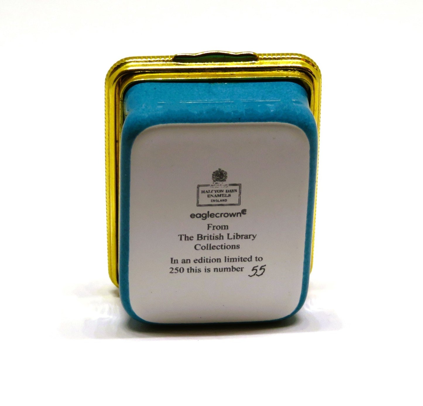 HALCYON DAYS ENAMEL BOX- ALICE IN WONDERLAND -PAINTING THE QUEEN'S ROSES RED- LE