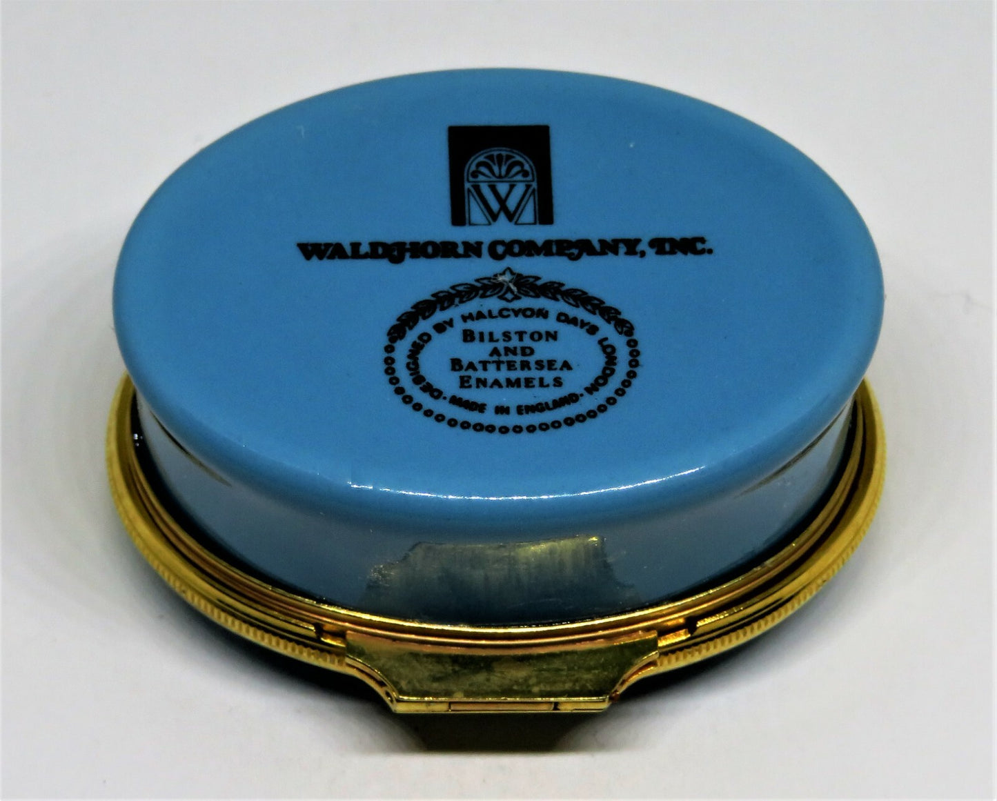 HALCYON DAYS ENAMEL BOX - VIEW OF JACKSON SQUARE 1885 - NEW ORLEANS LANDMARK