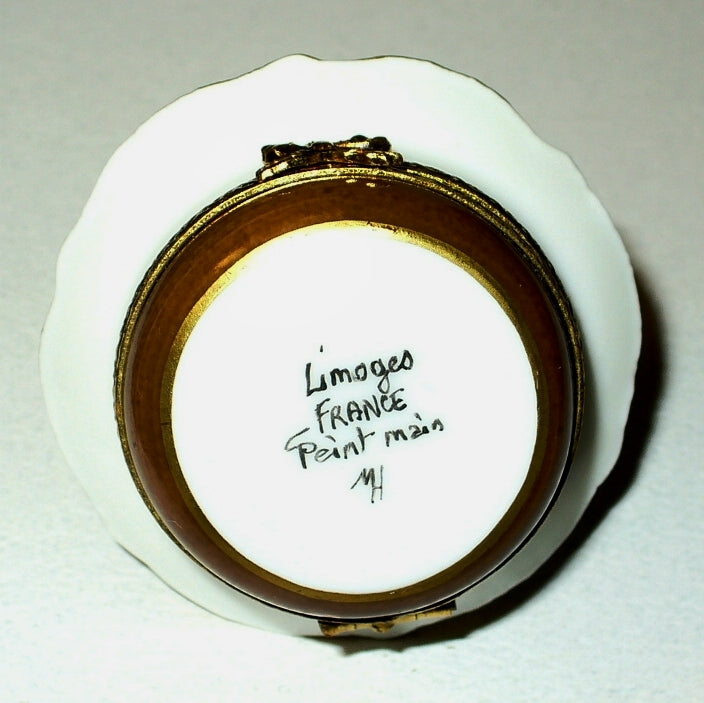 LIMOGES FRANCE BOX ~ COFFEE CUP & SAUCER ~ CAFE ~ BEANS ~ COFFEE POT INSIDE