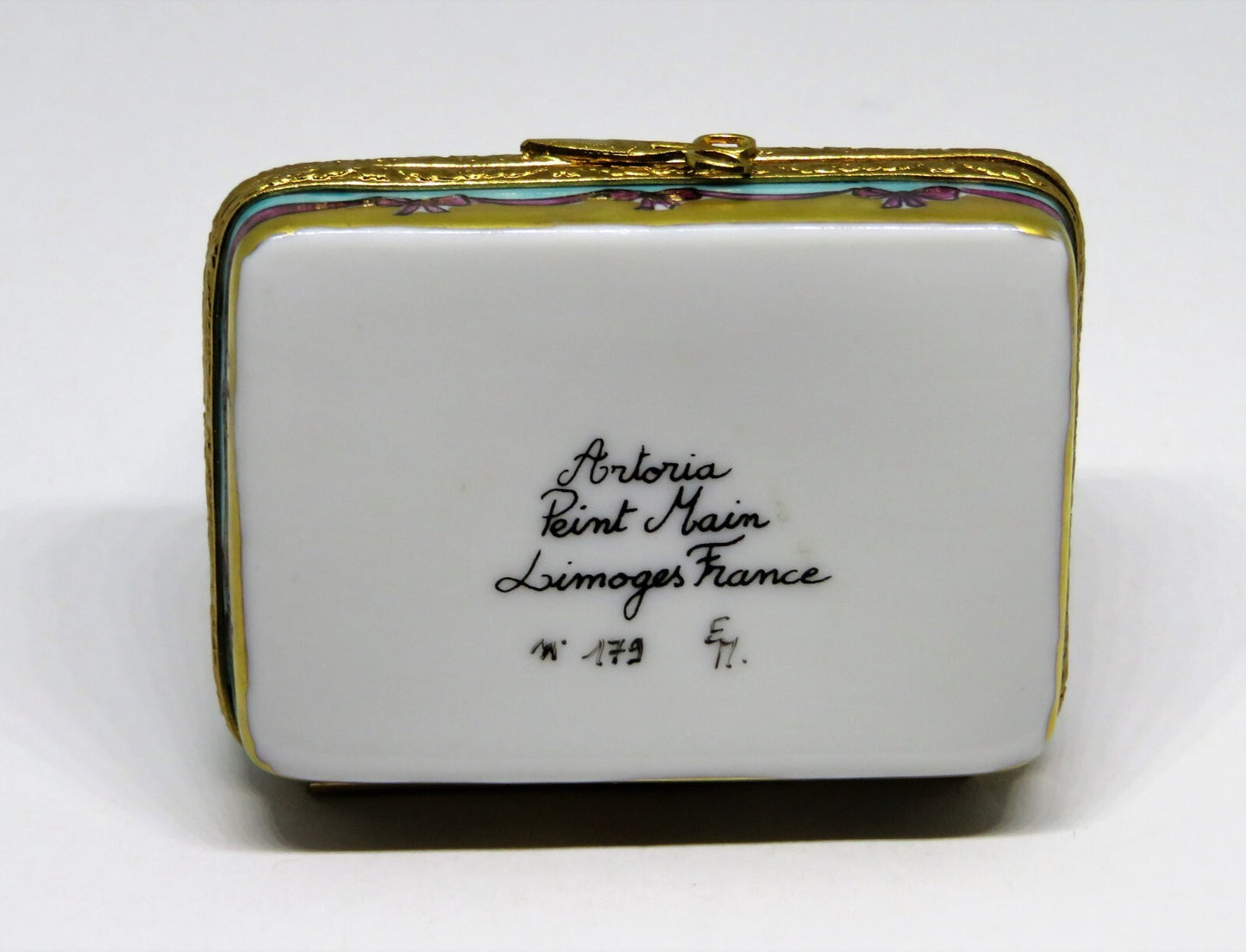 LIMOGES FRANCE BOX - ARTORIA - MALTESE DOG & GROOMING ACCESSORIES - PUPPY - LE