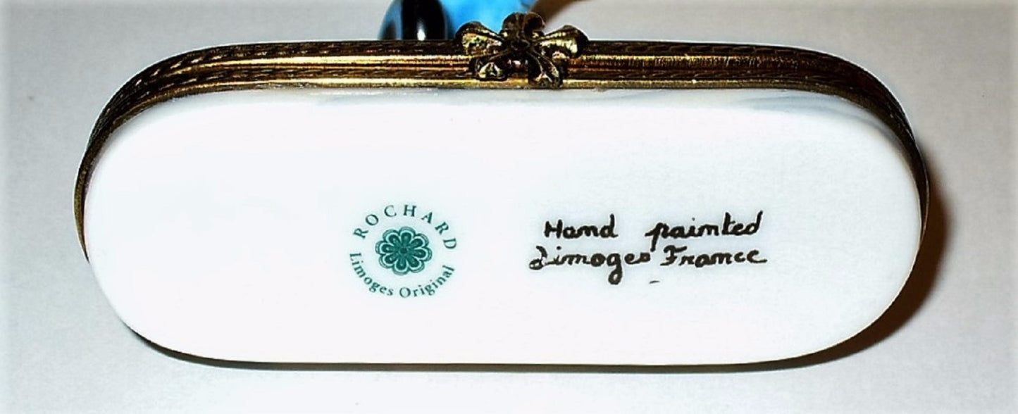LIMOGES FRANCE BOX - ROCHARD - SNOWBOARDING - SNOWFLAKE -SPORTS- WINTER OLYMPICS