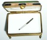 LIMOGES FRANCE BOX ~ POOL TABLE & CUE ~ BILLIARDS ~ GAMES ~ SPORTS ~ PEINT MAIN