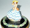 LIMOGES FRANCE BOX ~ SOUTHERN BELLE ~ LADY & FLOWERS ~ HOOPS & HAT ~PEINT MAIN