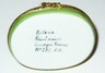 LIMOGES FRANCE BOX~ ARTORIA ~KITTEN ON GARDEN BENCH & DALMATIAN PUPPY~ CAT & DOG