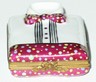 LIMOGES FRANCE BOX - TUXEDO SHIRT - CONFETTI BOW TIE & CUMMERBUND - WEDDING