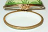 LIMOGES FRANCE BOX - VINTAGE GRAY KANGAROO - AUSTRALIAN ANIMALS - LEAF CLASP
