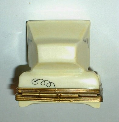 LIMOGES FRANCE BOX ~ PARRY-VIEILLE ~ COMPUTER & GRAPHS & MOUSE ~ PEINT MAIN