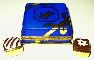 LIMOGES GIFT BOX & CHOCOLATE CANDY ~ REMOVABLE TRUFFLES ~ BIRTHDAY ~ ANNIVERSARY