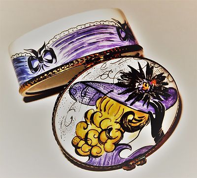 LIMOGES BOX- JANE AVRIL - MOULIN ROUGE CAN-CAN DANCER - PARIS - TOULOUSE-LAUTREC