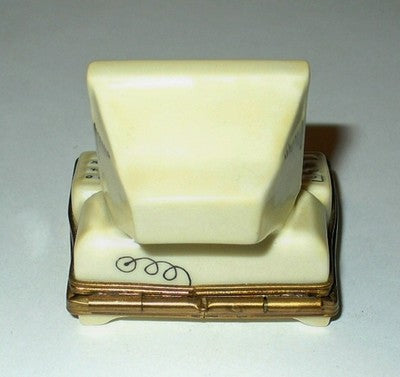 LIMOGES FRANCE BOX ~ PARRY-VIEILLE ~ COMPUTER & GRAPHS & MOUSE ~ PEINT MAIN