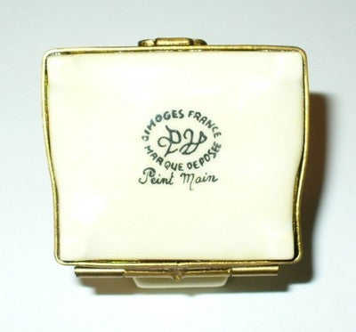 LIMOGES FRANCE BOX ~ PARRY-VIEILLE ~ COMPUTER & GRAPHS & MOUSE ~ PEINT MAIN