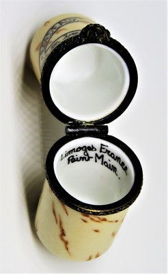 LIMOGES FRANCE BOX ~ WINE CORK ~ BORDEAUX 1997 ~VINE & LEAF & GRAPES~ PEINT MAIN