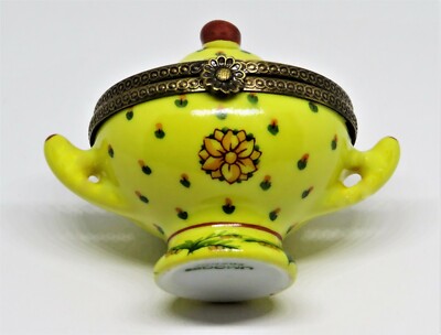 LIMOGES FRANCE BOX -CHANILLE- 2 PIECE SOUP TUREEN & SERVING PLATE - FLOWERS - LE
