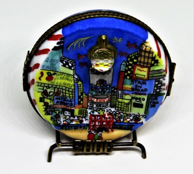 LIMOGES BOX - CHANILLE - TIMES SQUARE 2000 & CRYSTAL BALL - NEW YORK CITY - LE 422