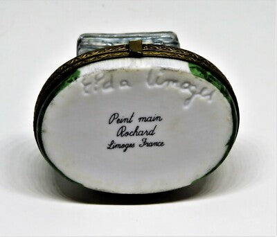 LIMOGES FRANCE BOX ~ ROCHARD ~ ARC DE TRIOMPHE ~ PARIS ~ FLOWERS ~ PEINT MAIN