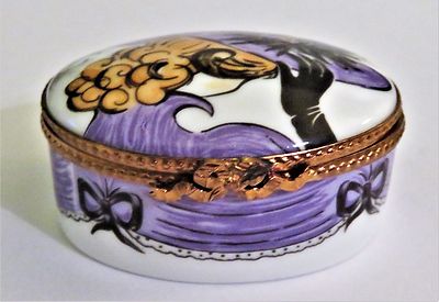 LIMOGES BOX- JANE AVRIL - MOULIN ROUGE CAN-CAN DANCER - PARIS - TOULOUSE-LAUTREC