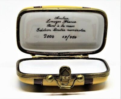 LIMOGES BOX~ TRAVEL SUITCASE ~LUGGAGE~ MIAMI & LAS VEGAS & PARIS & NEW YORK ~ LE