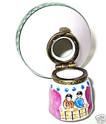 LIMOGES FRANCE BOX ~ CHAMART ~ HOT AIR BALLOON ~ PEINT MAIN