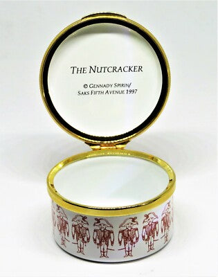 MARY MCLAUGHLIN ENAMEL BOX - THE NUTCRACKER - SAKS FIFTH AVENUE - GENNADY SPIRIN