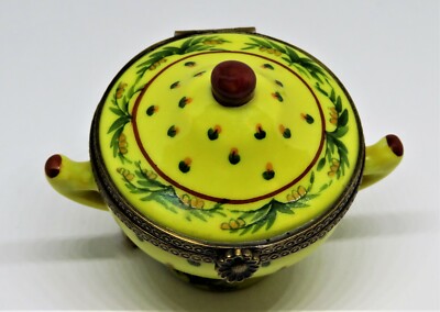LIMOGES FRANCE BOX -CHANILLE- 2 PIECE SOUP TUREEN & SERVING PLATE - FLOWERS - LE