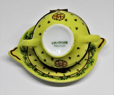 LIMOGES FRANCE BOX -CHANILLE- 2 PIECE SOUP TUREEN & SERVING PLATE - FLOWERS - LE