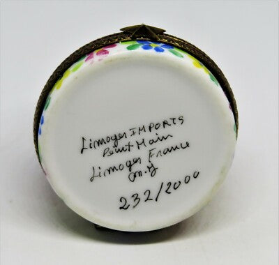 LIMOGES FRANCE BOX ~ LIMOGES IMPORTS ~ MILLENNIUM ANGEL ~LE 232/2000~ PEINT MAIN