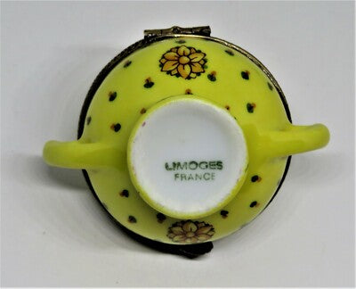 LIMOGES FRANCE BOX -CHANILLE- 2 PIECE SOUP TUREEN & SERVING PLATE - FLOWERS - LE