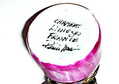 LIMOGES FRANCE BOX ~ CHAMART ~ HOT AIR BALLOON ~ PEINT MAIN
