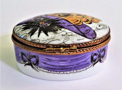 LIMOGES BOX- JANE AVRIL - MOULIN ROUGE CAN-CAN DANCER - PARIS - TOULOUSE-LAUTREC