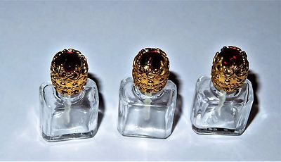 LIMOGES FRANCE BOX - FLORAL BASKET & THREE PERFUME BOTTLES - PINK FLOWERS
