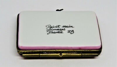 LIMOGES FRANCE BOX - PARIS POSTCARD -EIFFEL TOWER- PLANES - TRAVEL - LOVE LETTER