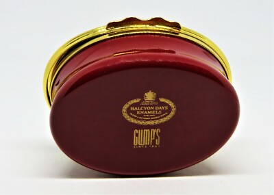 HALCYON DAYS ENAMEL BOX - SAN FRANCISCO - POWELL STREET CABLE CAR - GUMP'S