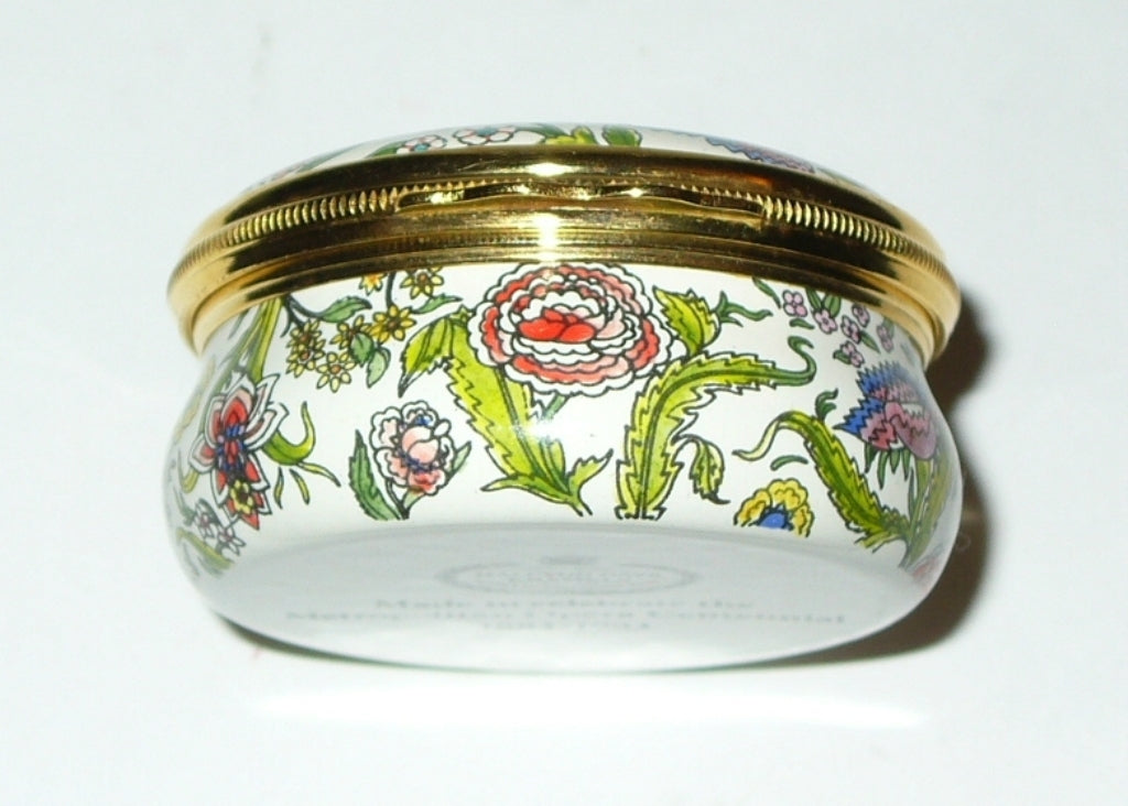 HALCYON DAYS ENGLISH ENAMEL BOX -FLOWERS- METROPOLITAN OPERA CENTENNIAL - CARMEN