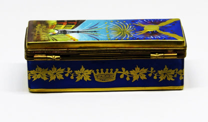 LIMOGES BOX - PV - CHAMPAGNE CASE & BOTTLE -PARIS- EIFFEL TOWER -NEW YEAR'S EVE