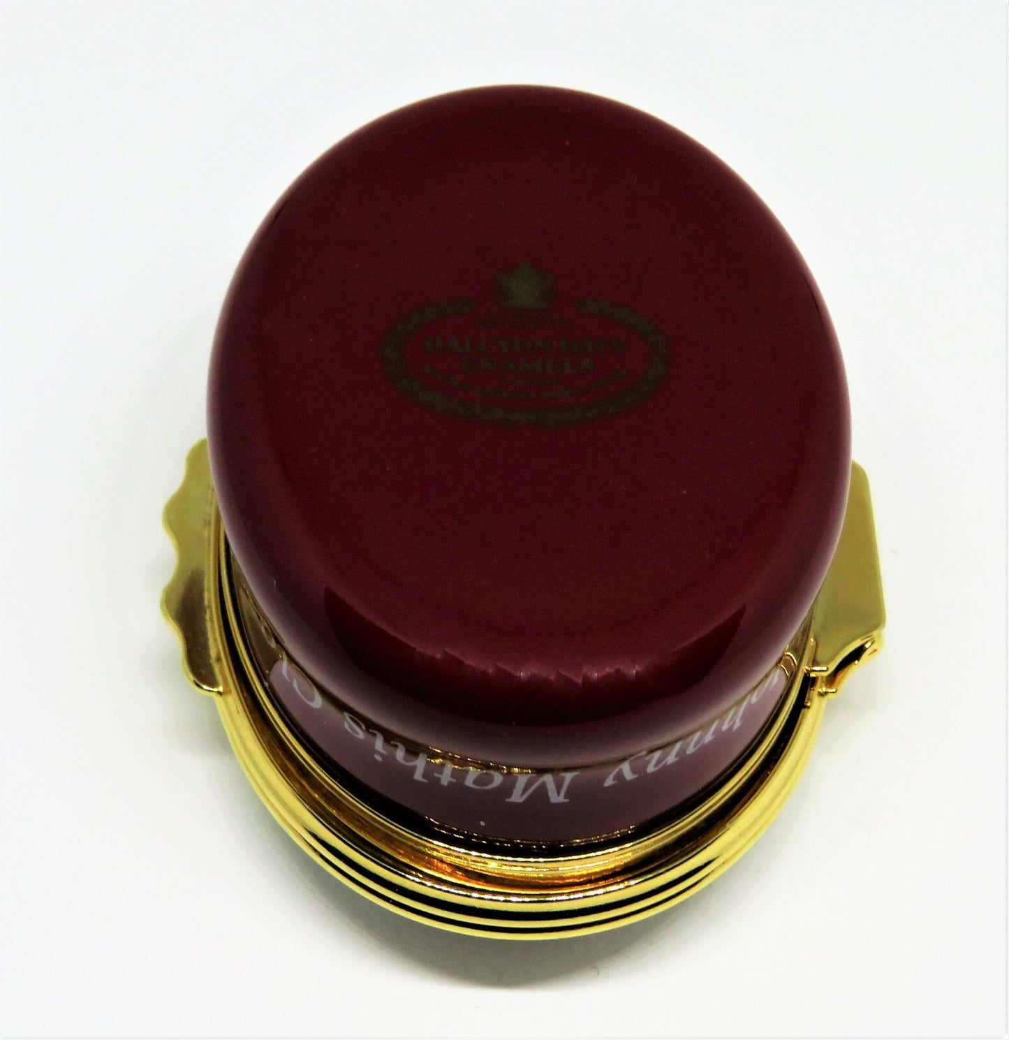HALCYON DAYS ENAMEL BOX - JOHNNY MATHIS - SHELL CLASSIC GOLF TOURNAMENT - MUSIC