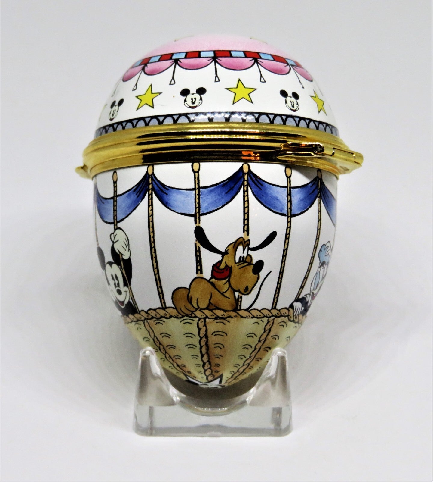 HALCYON DAYS BOX - MICKEY MOUSE & FRIENDS HOT AIR BALLOON - EGG - DISNEY