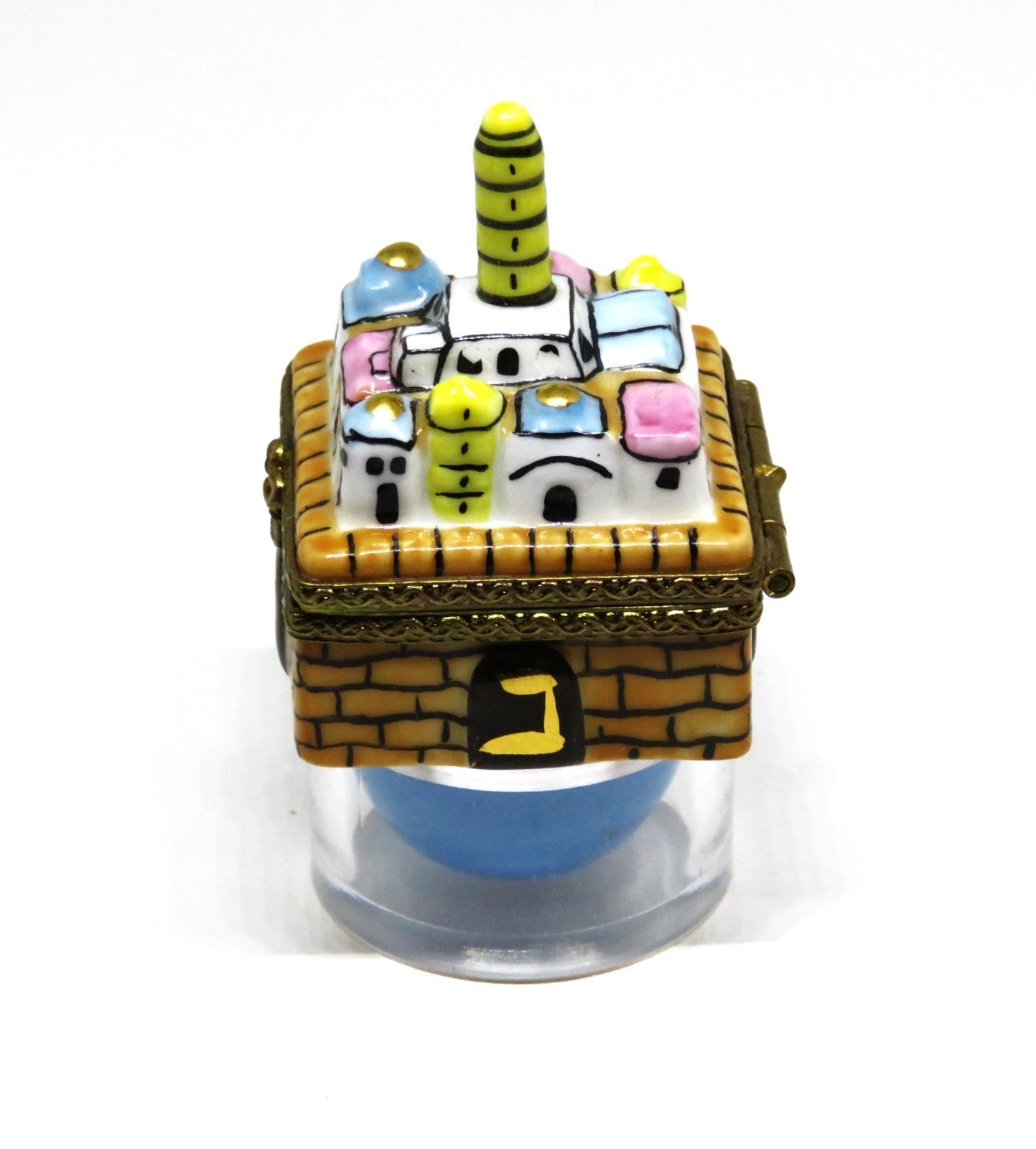 LIMOGES IMPORTS BOX -JUDAICA- HANUKKAH DREIDEL - WALLED CITY OF JERUSALEM - RARE