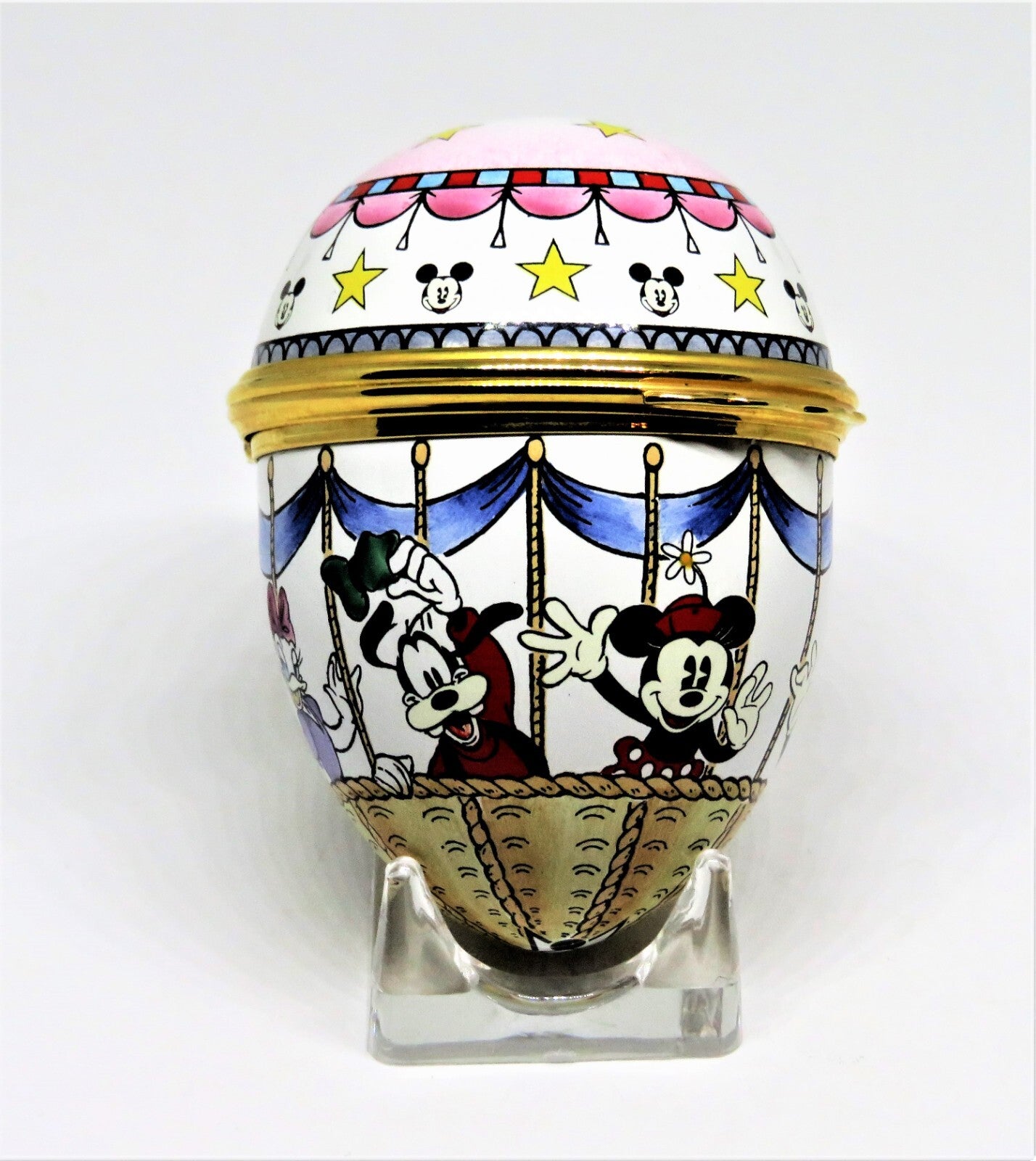 HALCYON DAYS BOX - MICKEY MOUSE & FRIENDS HOT AIR BALLOON - EGG - DISNEY