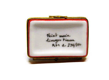 LIMOGES FRANCE BOX- TWIN TOWERS & UNITED STATES FLAG - 911 REMEMBRANCE - 238/750