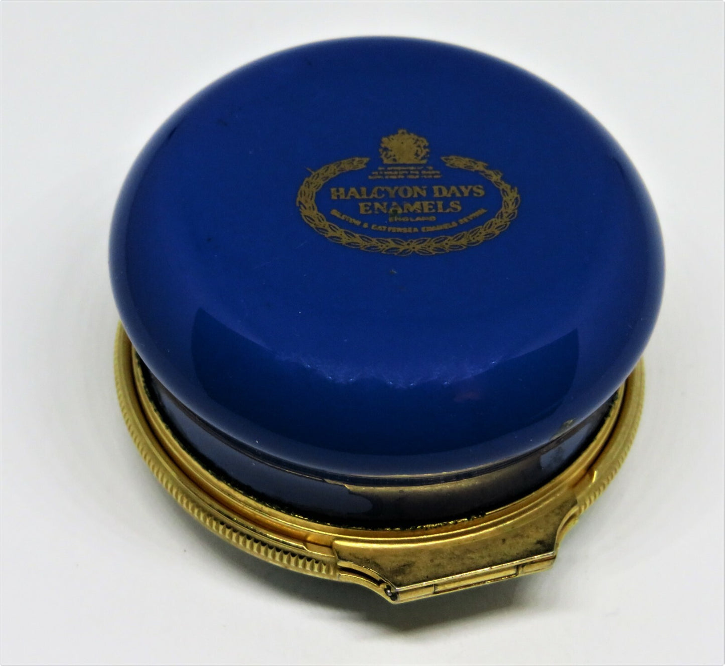 HALCYON DAYS ENAMEL BOX -GODSPEED ANTIQUE SAILING SHIP- JAMESTOWN VIRGINIA 1607
