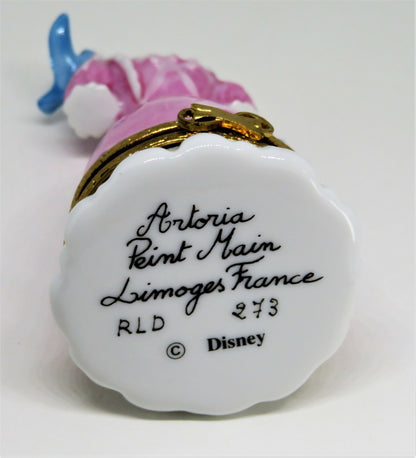 LIMOGES FRANCE BOX - ARTORIA - CINDERELLA GOWN & BIRDS - JAQ THE MOUSE - DISNEY