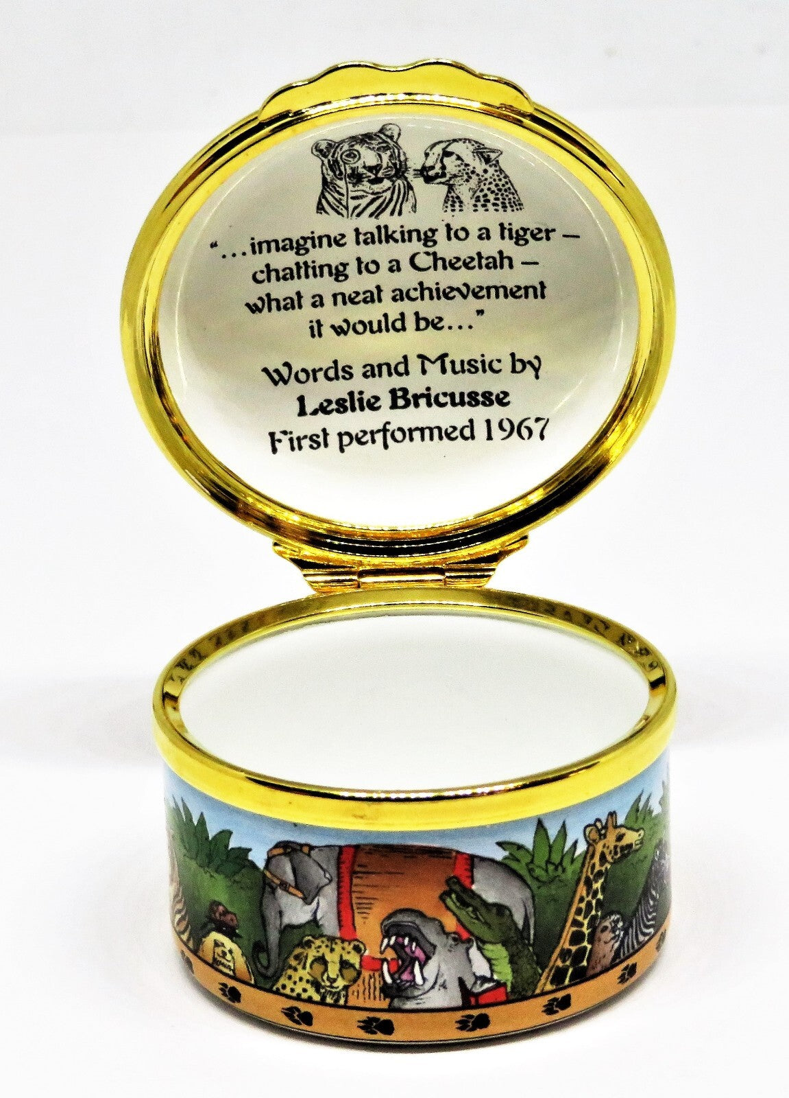 HALCYON DAYS ENAMEL BOX - DR. DOOLITTLE - "TALK TO THE ANIMALS" - MOVIES - SONG