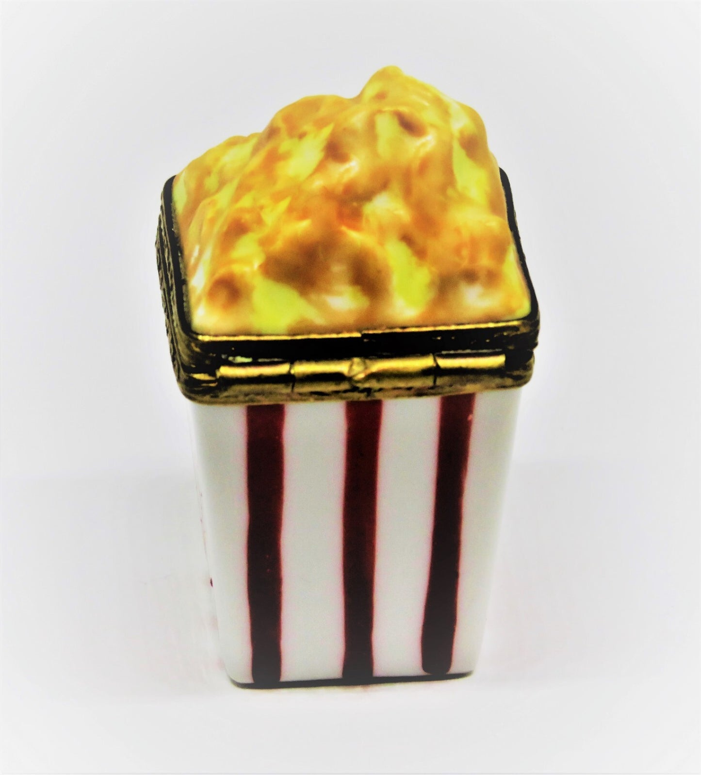 LIMOGES FRANCE BOX~ BOX OF POPCORN ~ KERNEL INSIDE ~ MOVIES ~ FILMS ~ PEINT MAIN