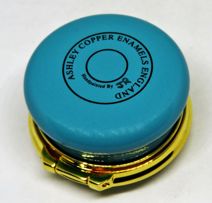 ASHLEY ENGLISH ENAMEL BOX - MOUSE & "SIMPLY THE BEST" SIGN - MIB